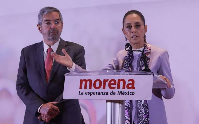 Claudia Sheinbaum con Juan Ramon de la Fuente
